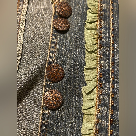 Stylin Chagall  Jean Jacket Blazer Womens Sz 12 - Picture 4 of 8